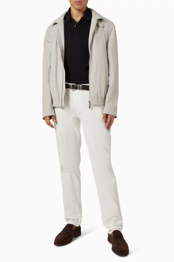 Logo Polo Shirt in Cotton Piqué