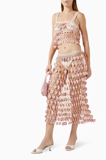 Fleur Hand-crocheted Convertible Skirt