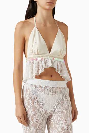 Iris Top in Stretch-nylon