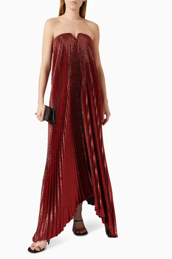 فستان سهرة بلاك تاي بطيّات