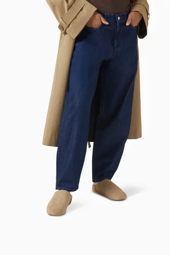 Elsa Slip-on Slippers in Suede