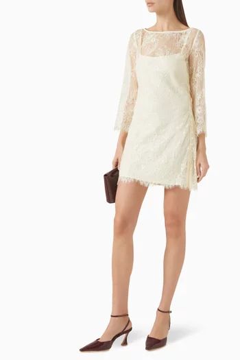 طقم آن ماري قطعتين دانتيل