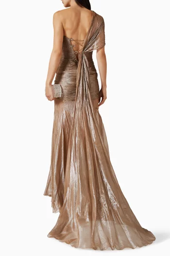Marimar One-shoulder Gown