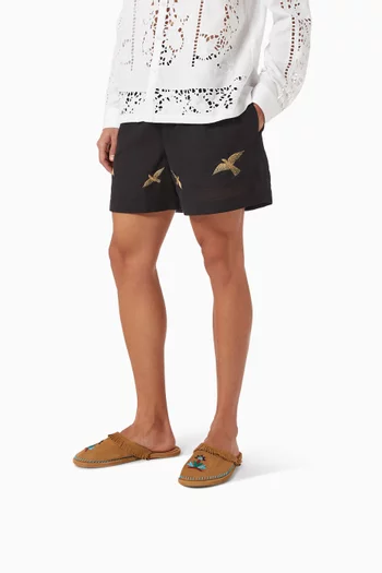 حذاء مفتوح اميرين مطرز شمواه