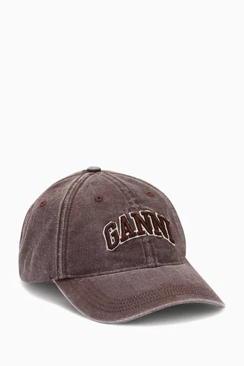 Logo-embroidered Cap in Cotton Canvas