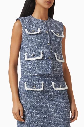 Litalba Vest in Tweed