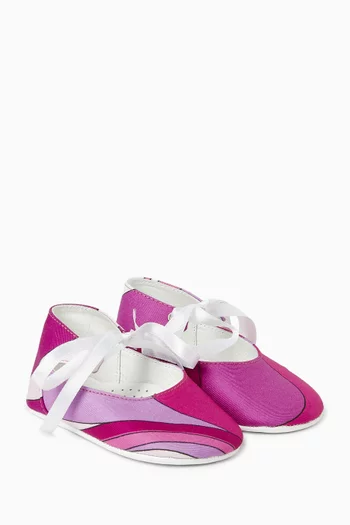 Ballerina Flats in Calfskin