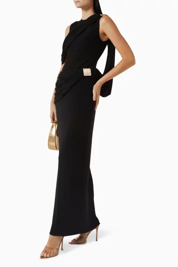 فستان نيم بدرابيه جيرسيه