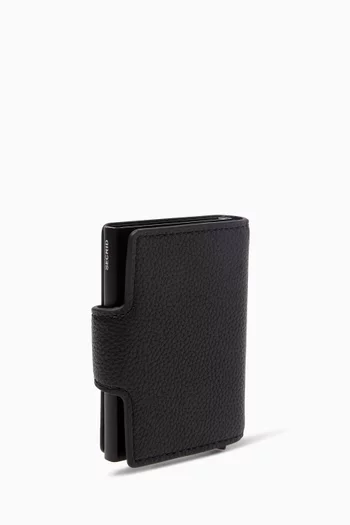 Secrid Technology Card Holder in Grained Faux-leather