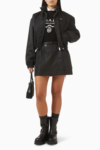 جاكيت فضفاض نايلون معاد تدويره