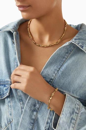 سوار كالي معدن مطلي بلون ذهبي