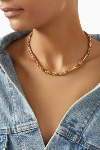 قلادة كالي معدن مطلي بالذهب