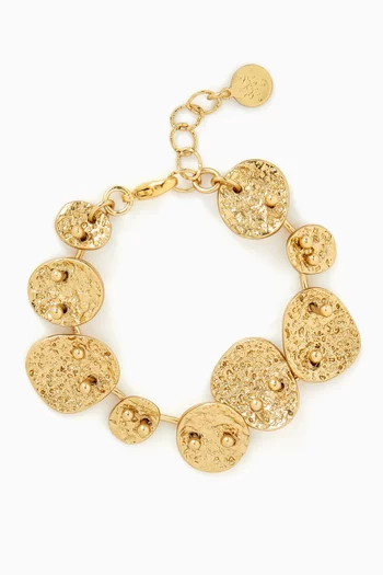 سوار اكليبس معدن مطلي بلون ذهبي