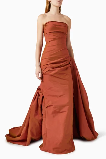Cape-style Maxi Dress
