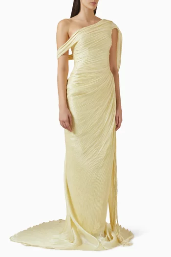 Off-shoulder Maxi Dress