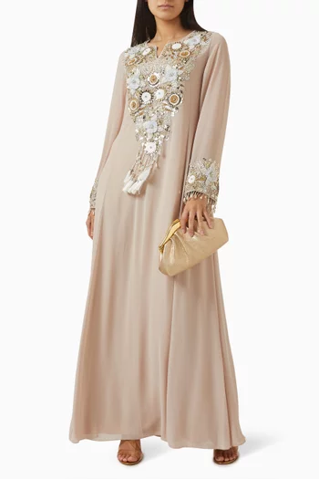 Natalya Embellished Kaftan in Crepe