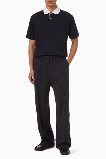 Polo Shirt in Stretch Cotton Piquet