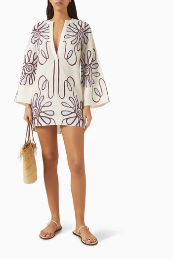 فستان سيينا كتان