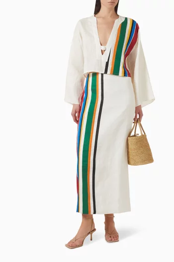 تنورة ليما كتان