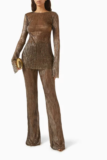 بنطال درايز بخصر مرتفع