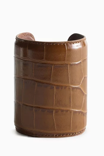 سوار طويل بنقشة جلد التمساح