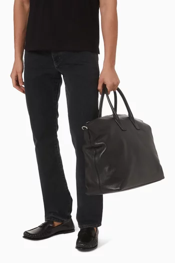 حقيبة يد بولينغ جلد بارز الملمس