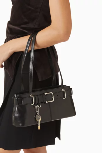 Mini Brocle Shoulder Bag in Leather