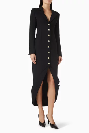 فستان بنمط قميص بقصة ضيقة