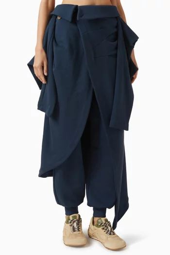 بنطال رياضي بطبقة غير متماثلة جيرسيه