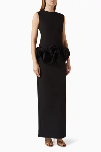 فستان بكشكش على الخصر