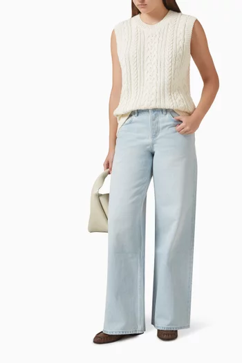 Wide-leg Jeans in Denim