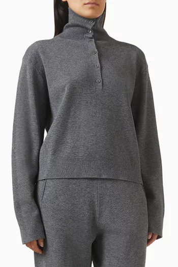 Tetris Sweater in Merino Wool Blend