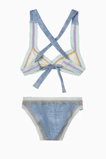 Rainbow Embroidered Bikini