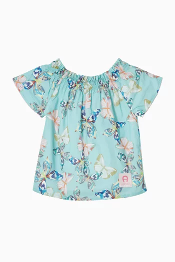 Butterfly Print Top