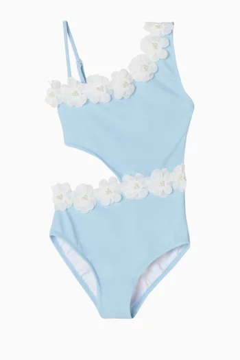 Crown Cut-out One-piece Swimsuit