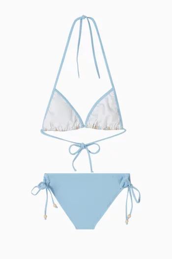 طقم بيكيني يولاندا مزين بنقشة