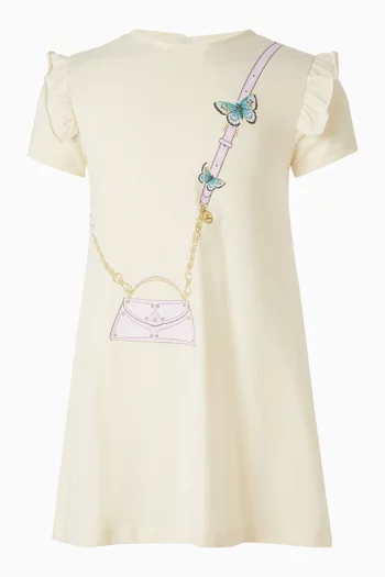 Butterfly Print Dress in Cotton