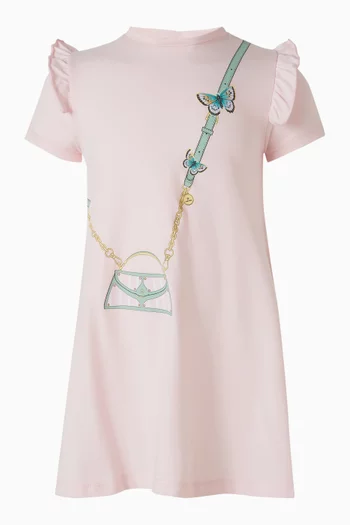 Butterfly Print Dress in Cotton