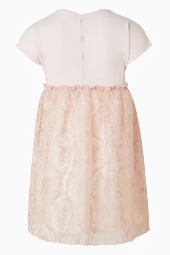 فستان بنمط تي شيرت مطرز