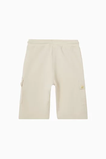 Logo-patch Sweatshorts in Cotton