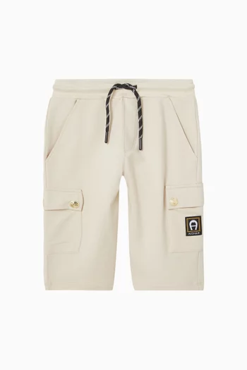 Logo-patch Sweatshorts in Cotton