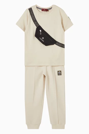 Bag-print T-shirt in Cotton