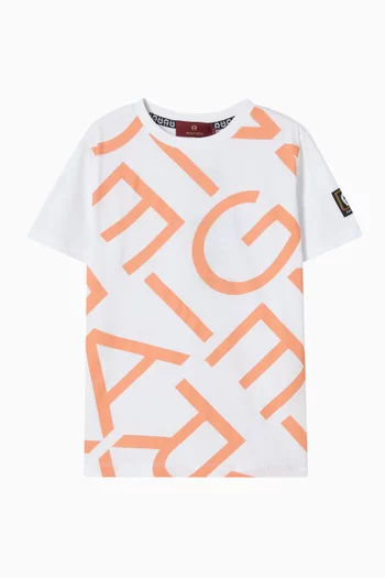 All-over Print Logo T-shirt