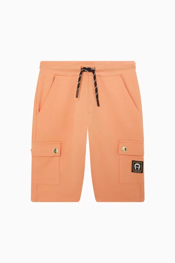 Logo-patch Sweatshorts in Cotton