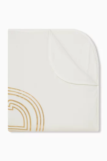 Logo Blanket in Cotton