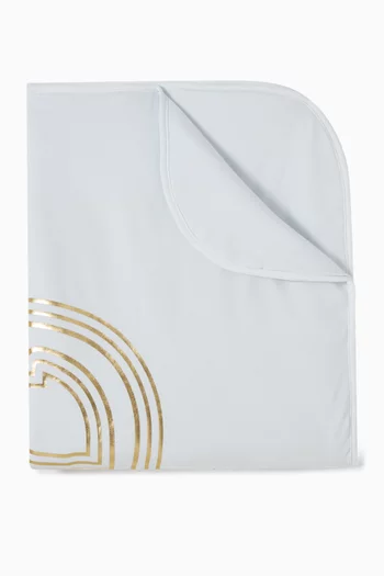 Logo Blanket in Cotton