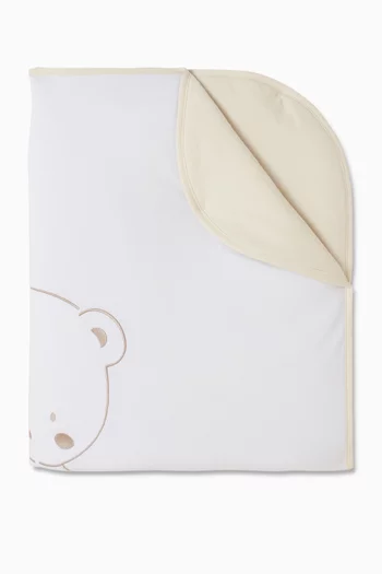 بطانية للرضع مطرزة بشعار الماركة قطن بيما