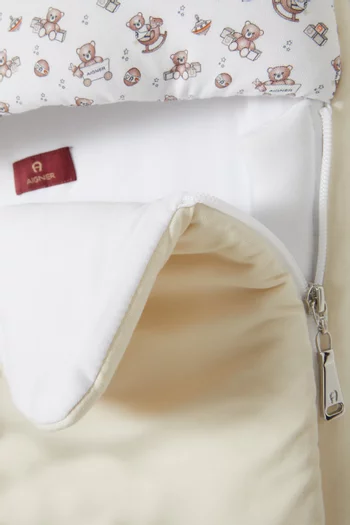 كيس نوم للرضع بشعار الماركة ودب تيدي قطن بيما