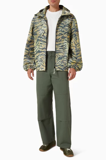 جاكيت ويندبريكر قصير بنقشة جلد النمر