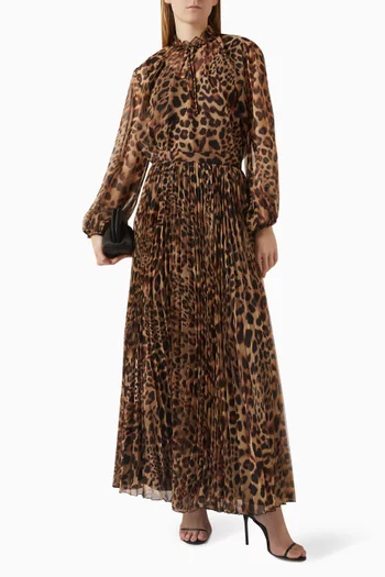 بلوزة بنقشة جلد الفهد